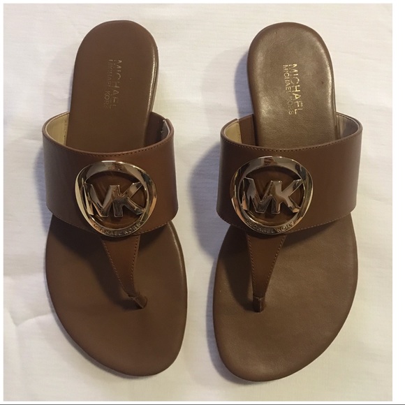 mk slip on sandals